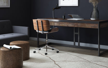 Rustic Natural Aged Brown | Erina Large Desk