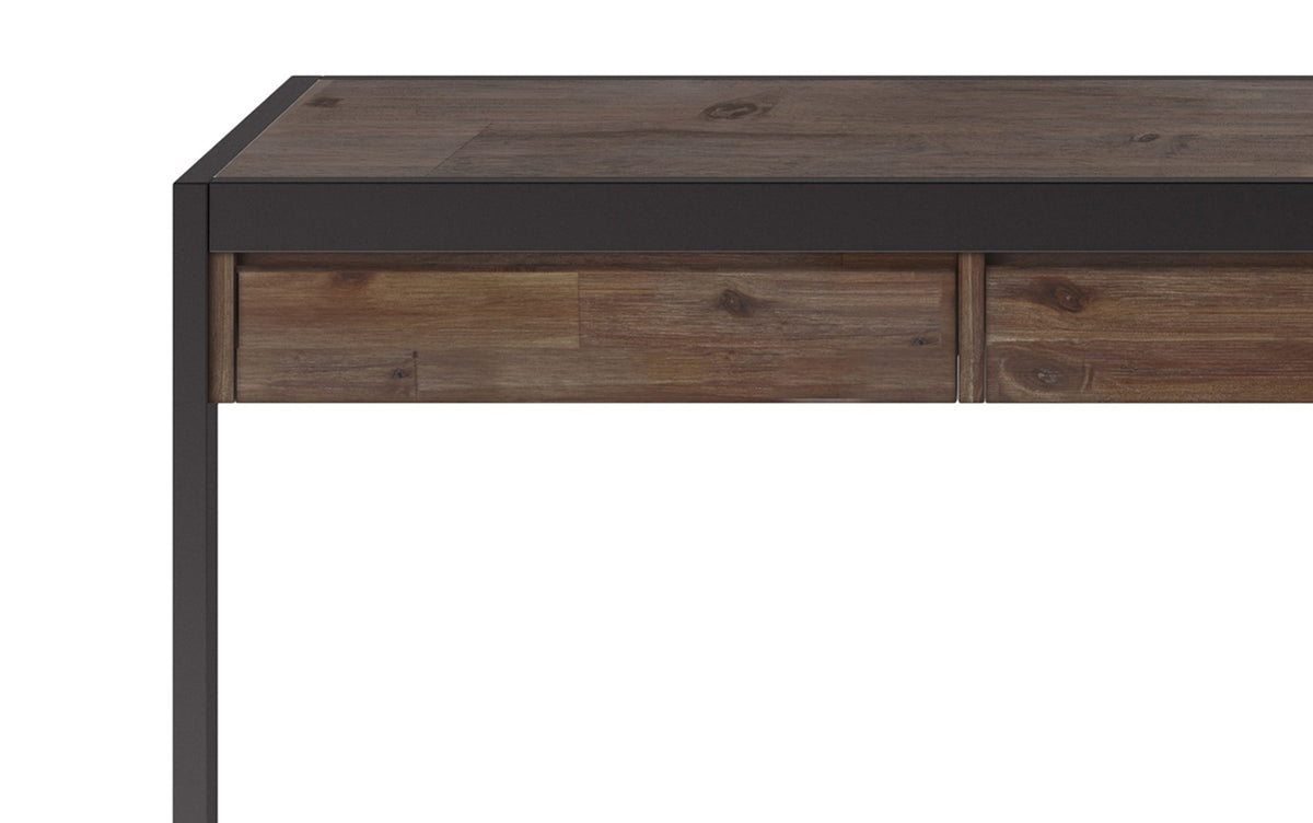 Rustic Natural Aged Brown | Erina Large Desk