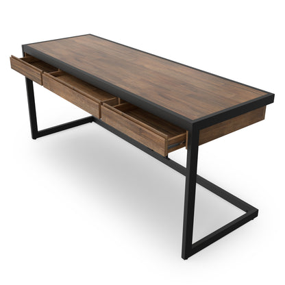 Rustic Natural Aged Brown | Erina Large Desk
