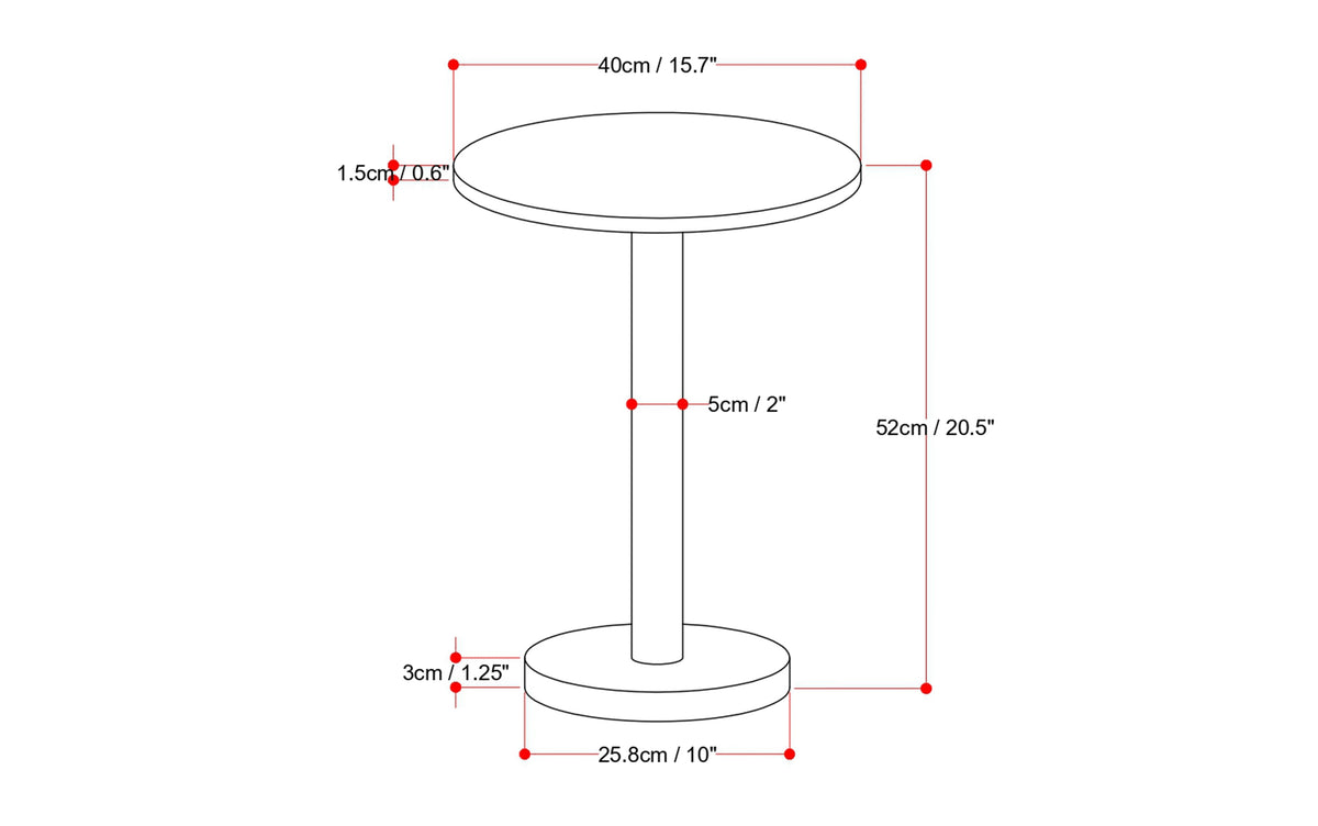 Grey Marble/Black/Silver | Evans  Marble Side Table
