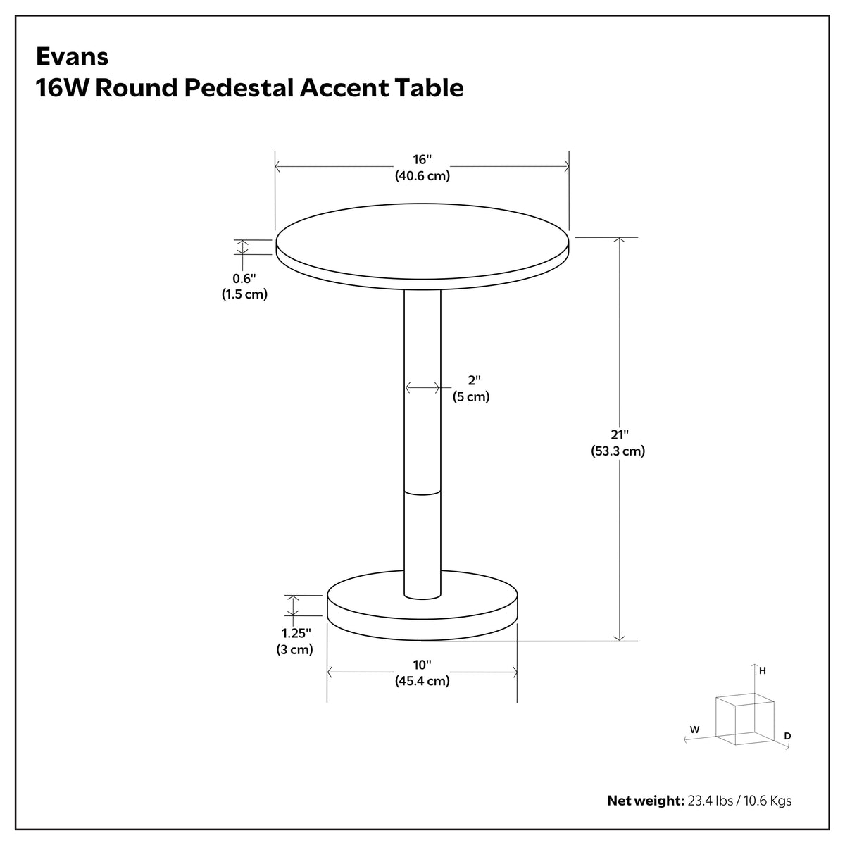 Grey Marble/Black/Silver | Evans Marble Side Table