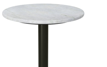 White Marble/Black/Gold | Evans  Marble Side Table