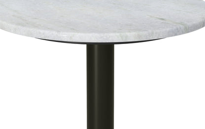 White Marble/Black/Gold | Evans  Marble Side Table