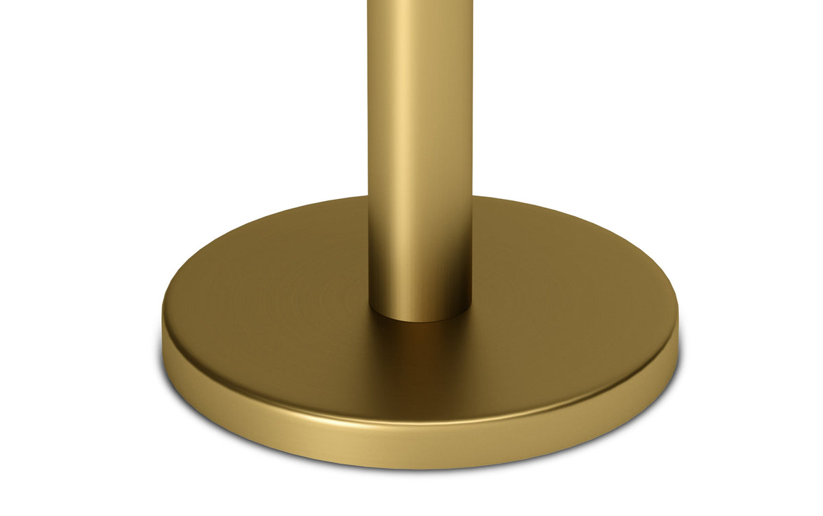 White Marble/Black/Gold | Evans  Marble Side Table