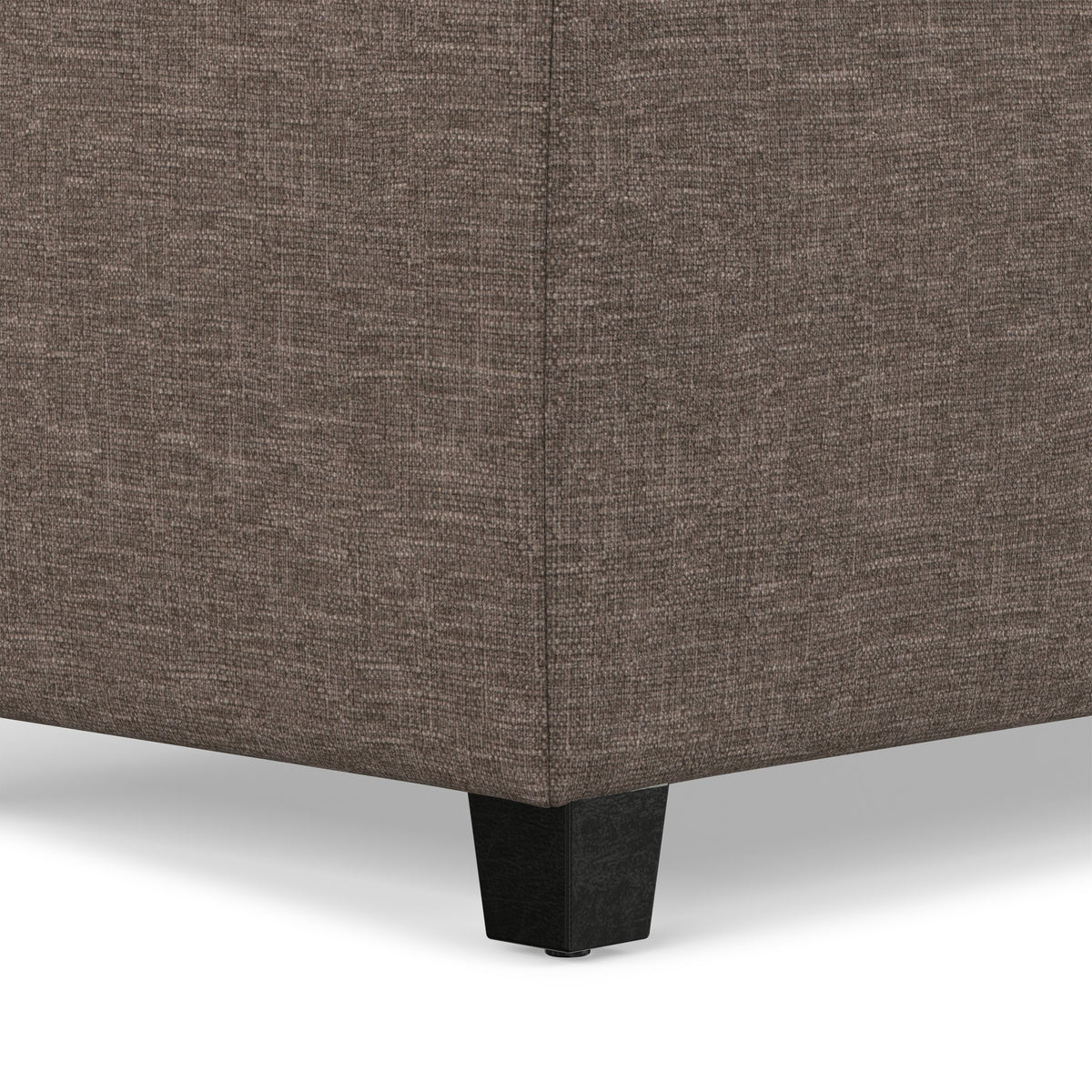 Fawn Brown Linen Style Fabric | Avalon Storage Ottoman in Linen