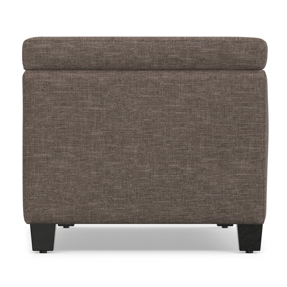 Fawn Brown Linen Style Fabric | Avalon Storage Ottoman in Linen