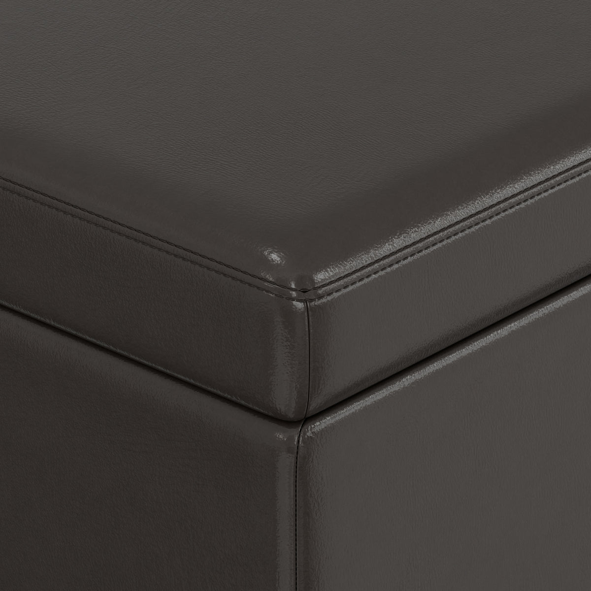 Tanners Brown | Avalon 60 inch Storage Ottoman Bench