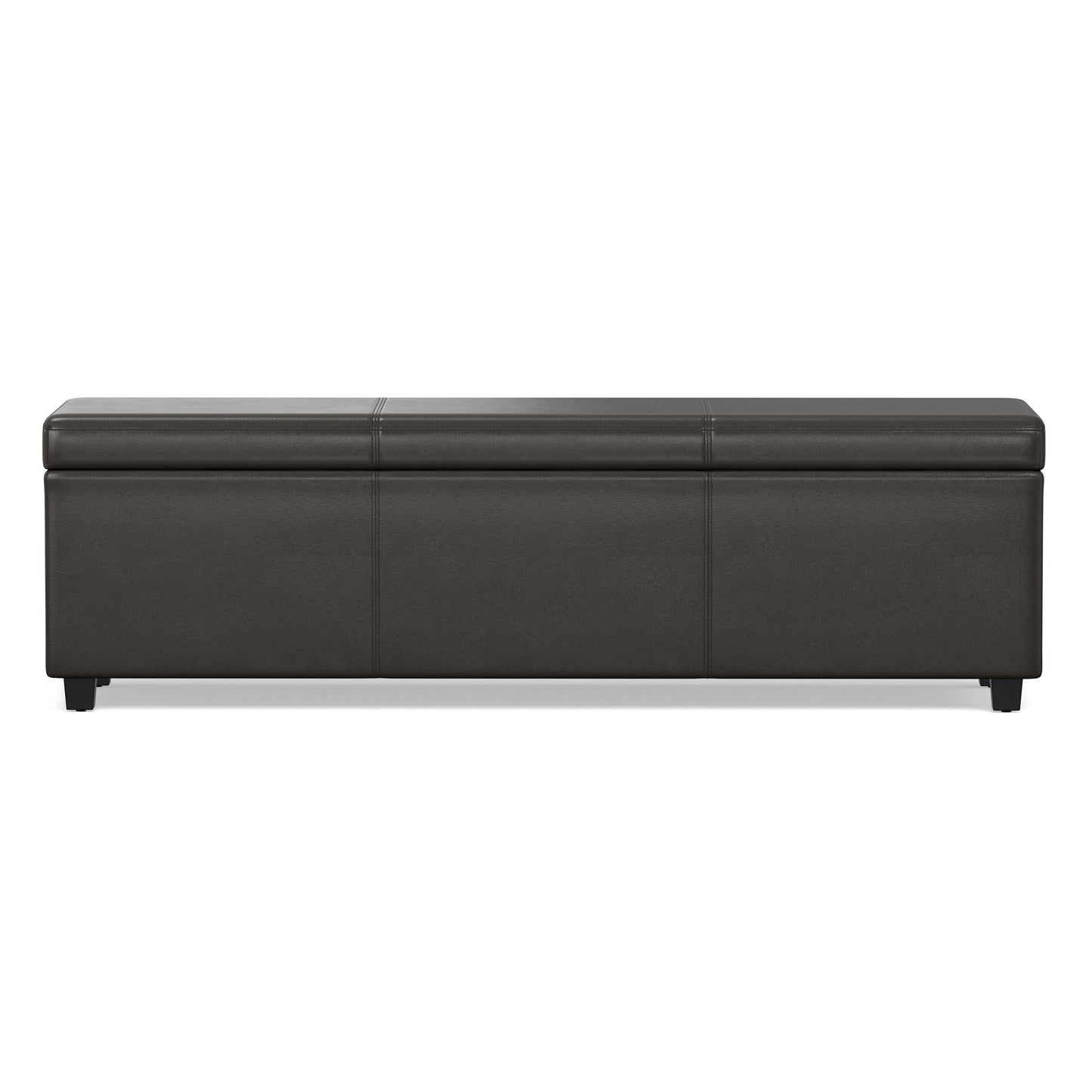 Tanners Brown | Avalon 60 inch Storage Ottoman Bench