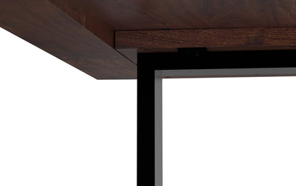 Distressed Slate Grey Distressed Vegan Leather | Melody / Fieldcrest 7 Pc Dining Set