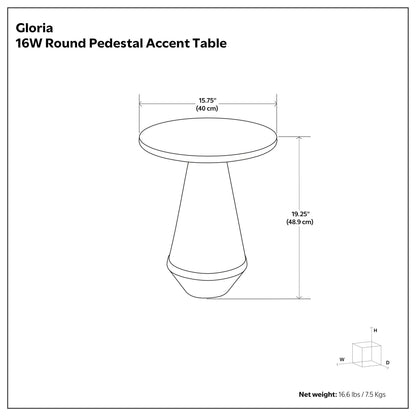 Gloria Cast Aluminum Side Table