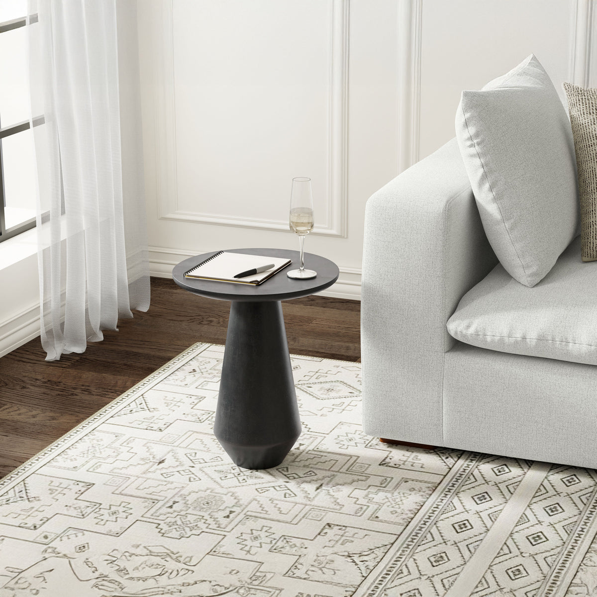 Gloria Cast Aluminum Side Table