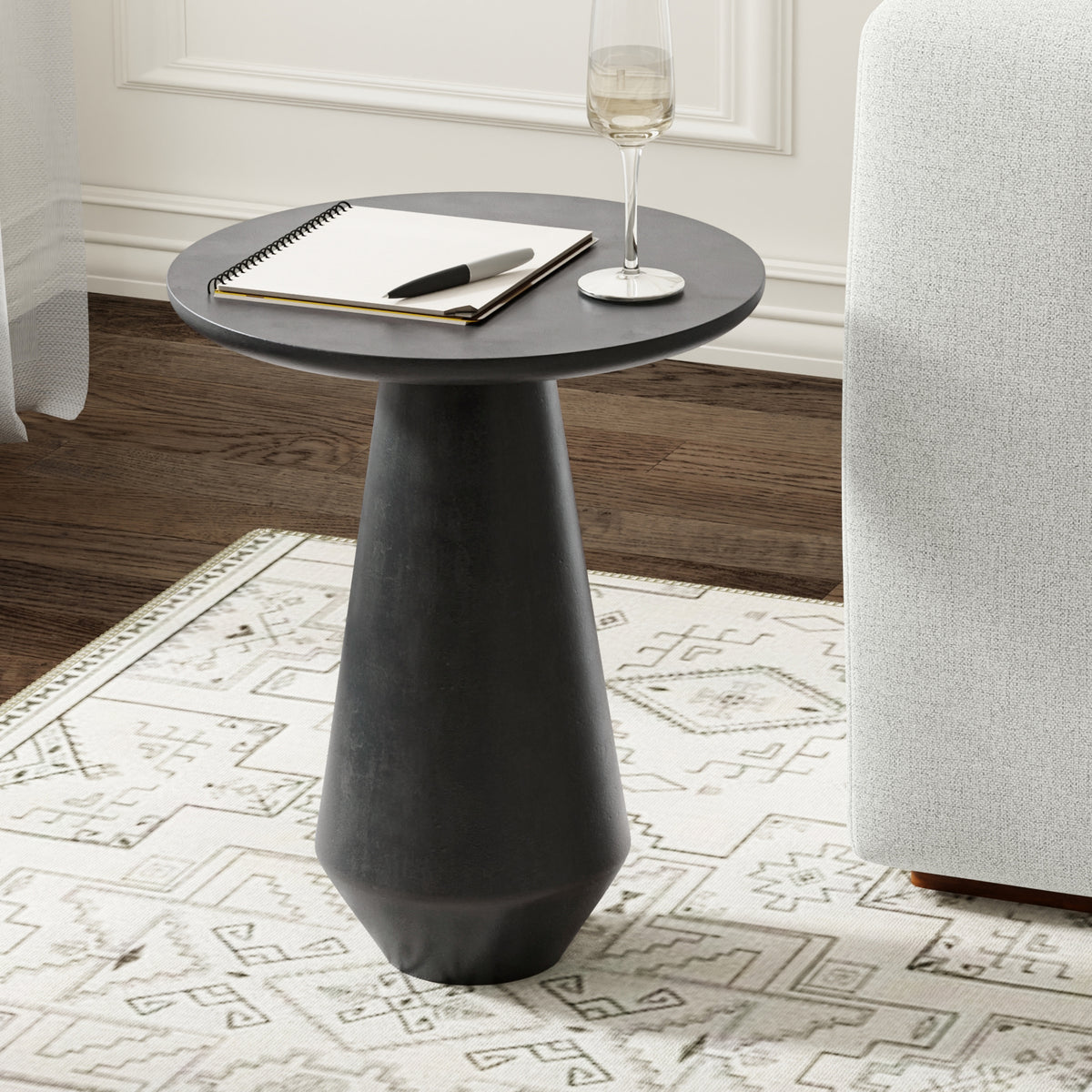 Gloria Cast Aluminum Side Table