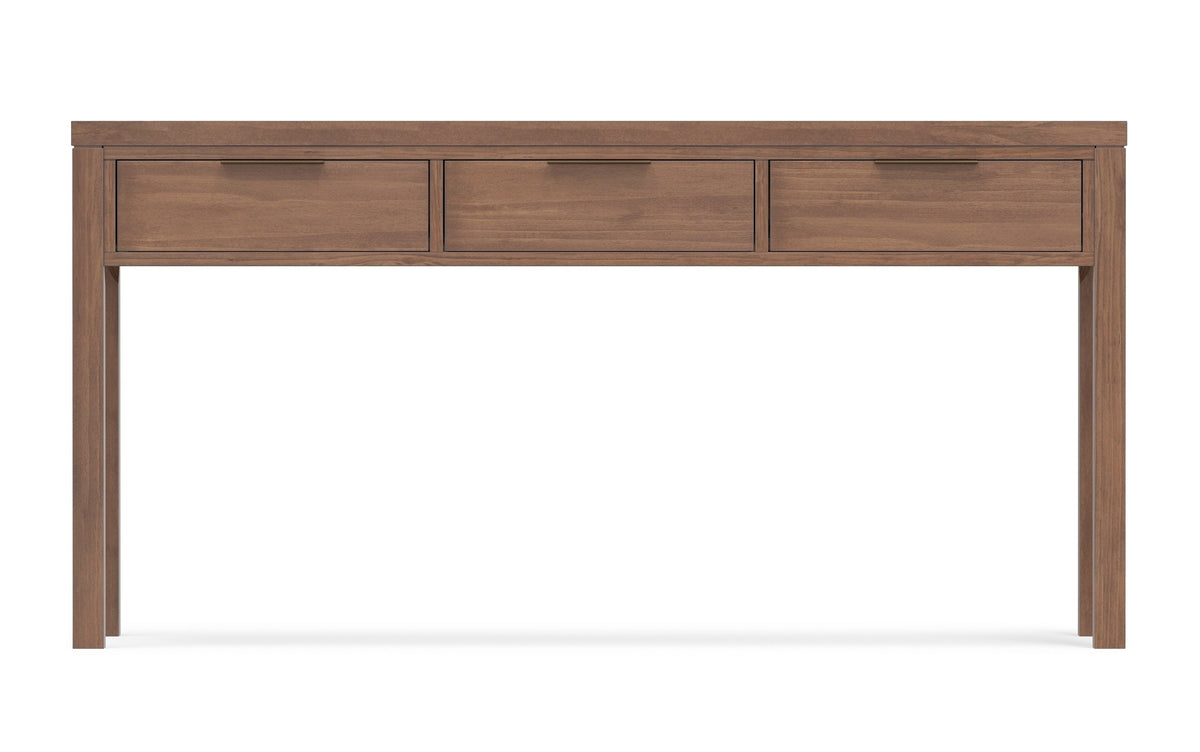 Medium Saddle Brown | Hollander Solid Wood Wide Console Table