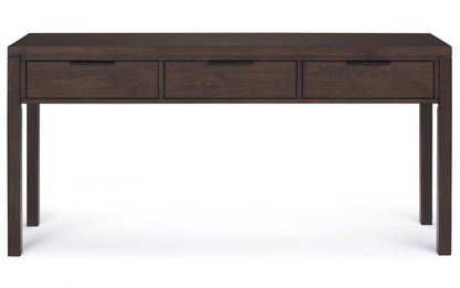 Warm Walnut Brown | Hollander Solid Wood Wide Console Table