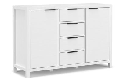 White | Hollander Solid Wood Sideboard Buffet
