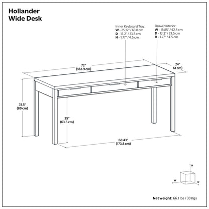 Hollander Wide Desk