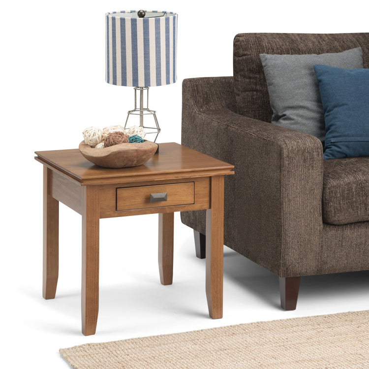 Light Golden Brown | Artisan End Side Table