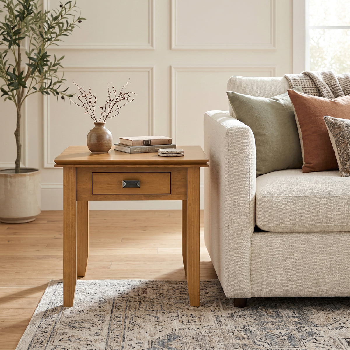 Light Golden Brown | Artisan End Table
