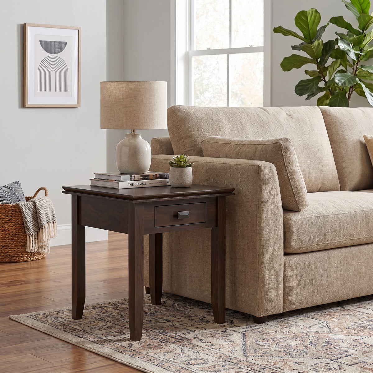 Brunette Brown | Artisan End Table
