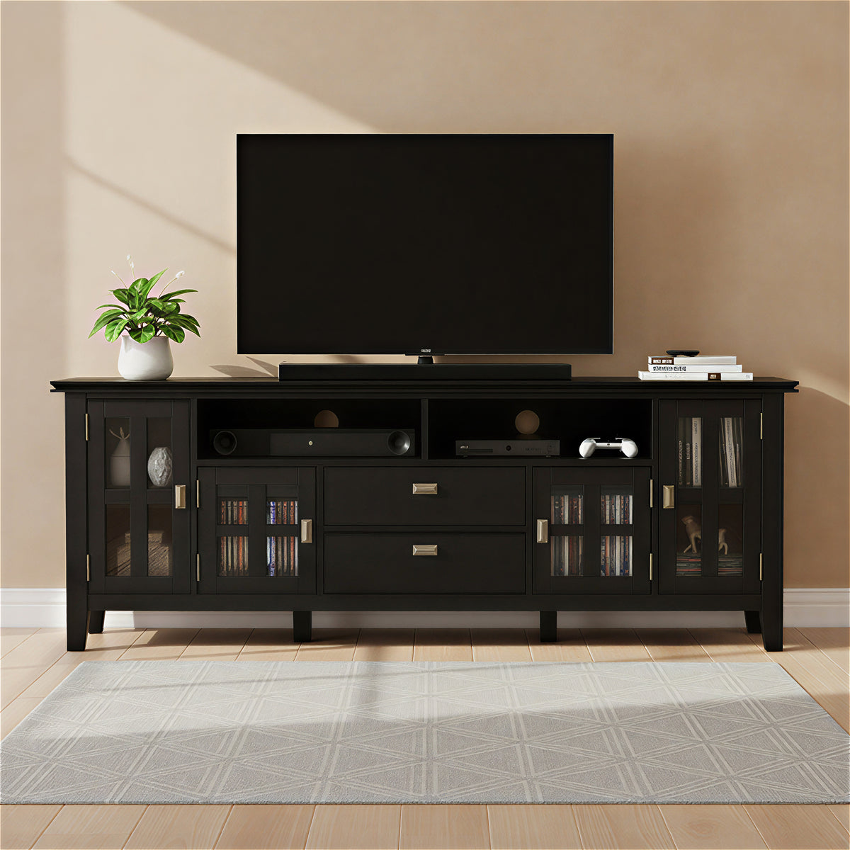 Black | Artisan 72 inch TV Media Stand