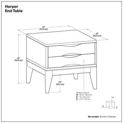 Black | Harper End Table
