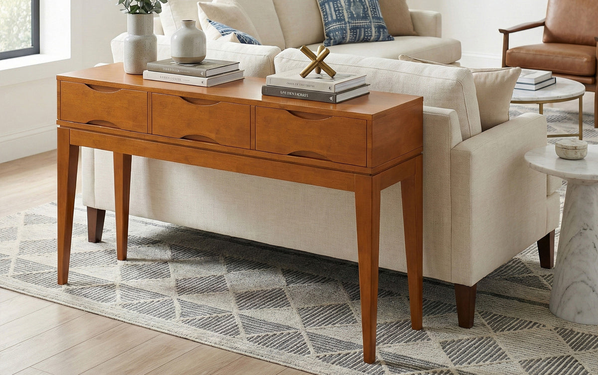Teak Brown | Harper Console Sofa Table