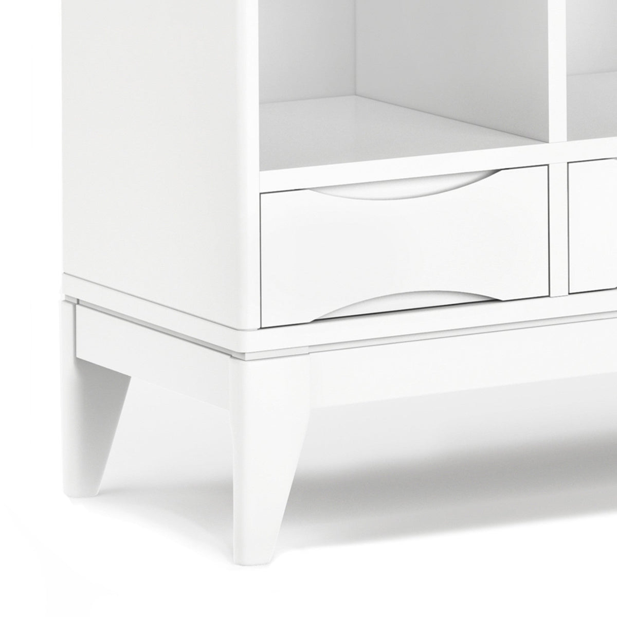 White | Harper 58 x 42 inch Cube Storage with Drawers