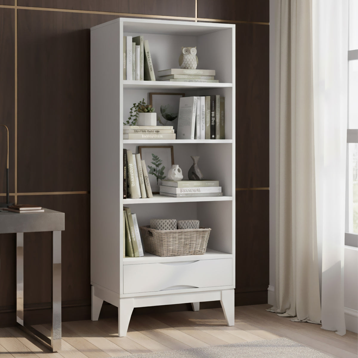 White | Harper Bookcase