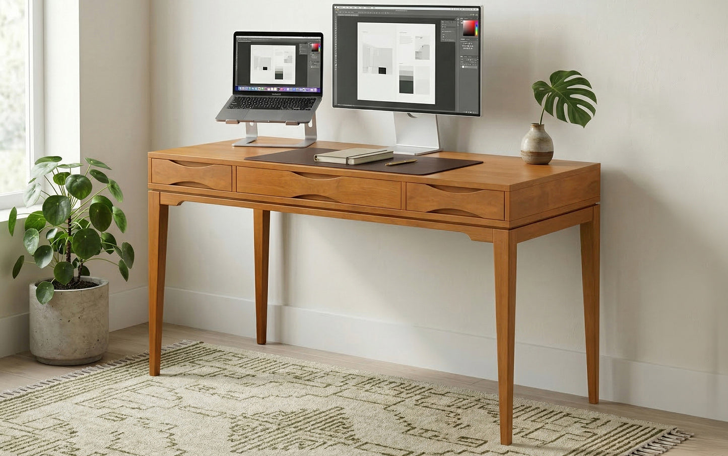 Honey Brown | Harper 60 inch Desk