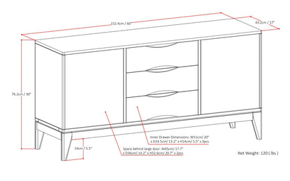 Teak Brown | Harper Sideboard Buffet