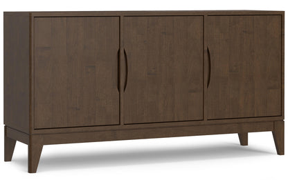 Walnut Brown | Harper 3 Door Sideboard Buffet / Storage Cabinet