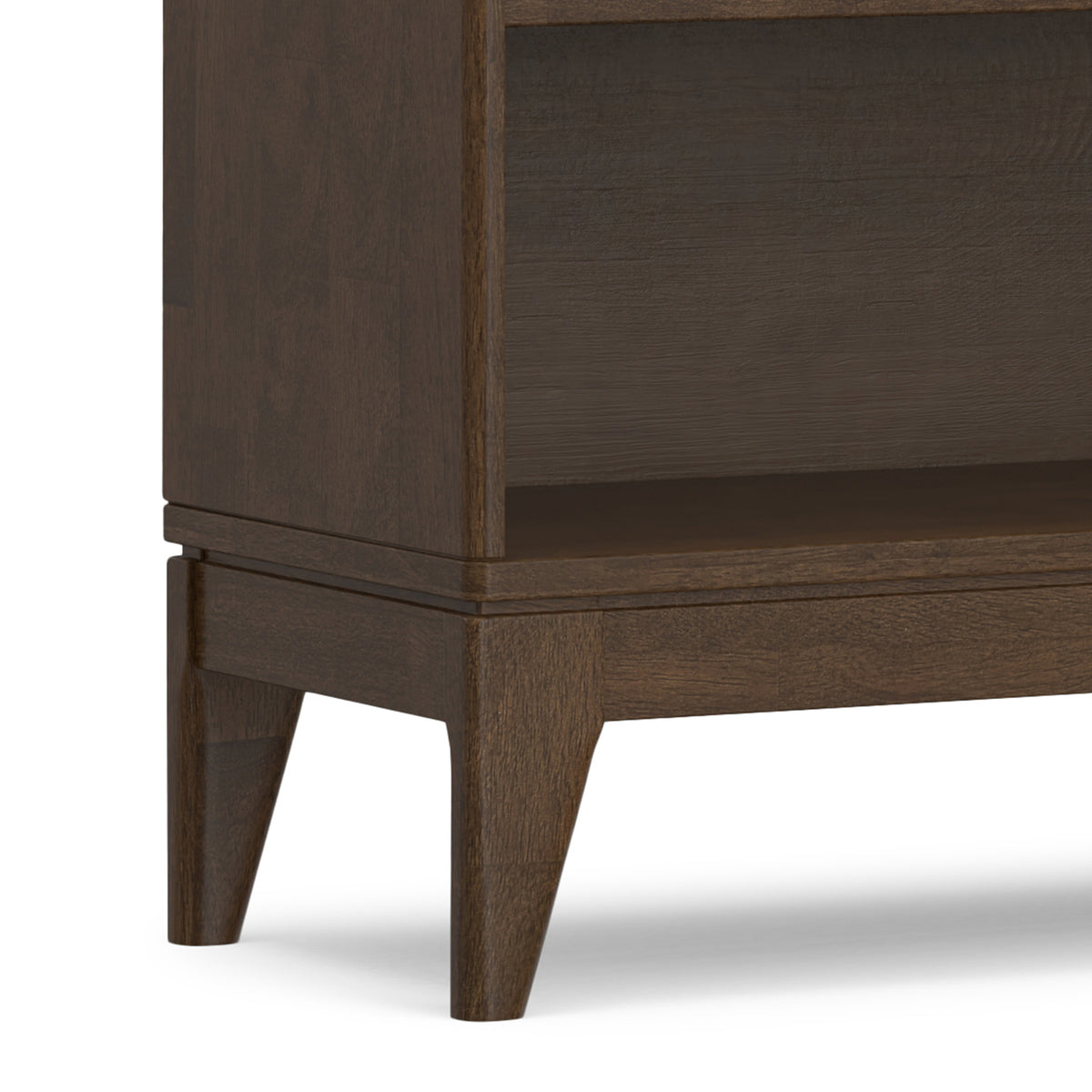 Walnut Brown | Harper 4-Shelf Low Bookcase