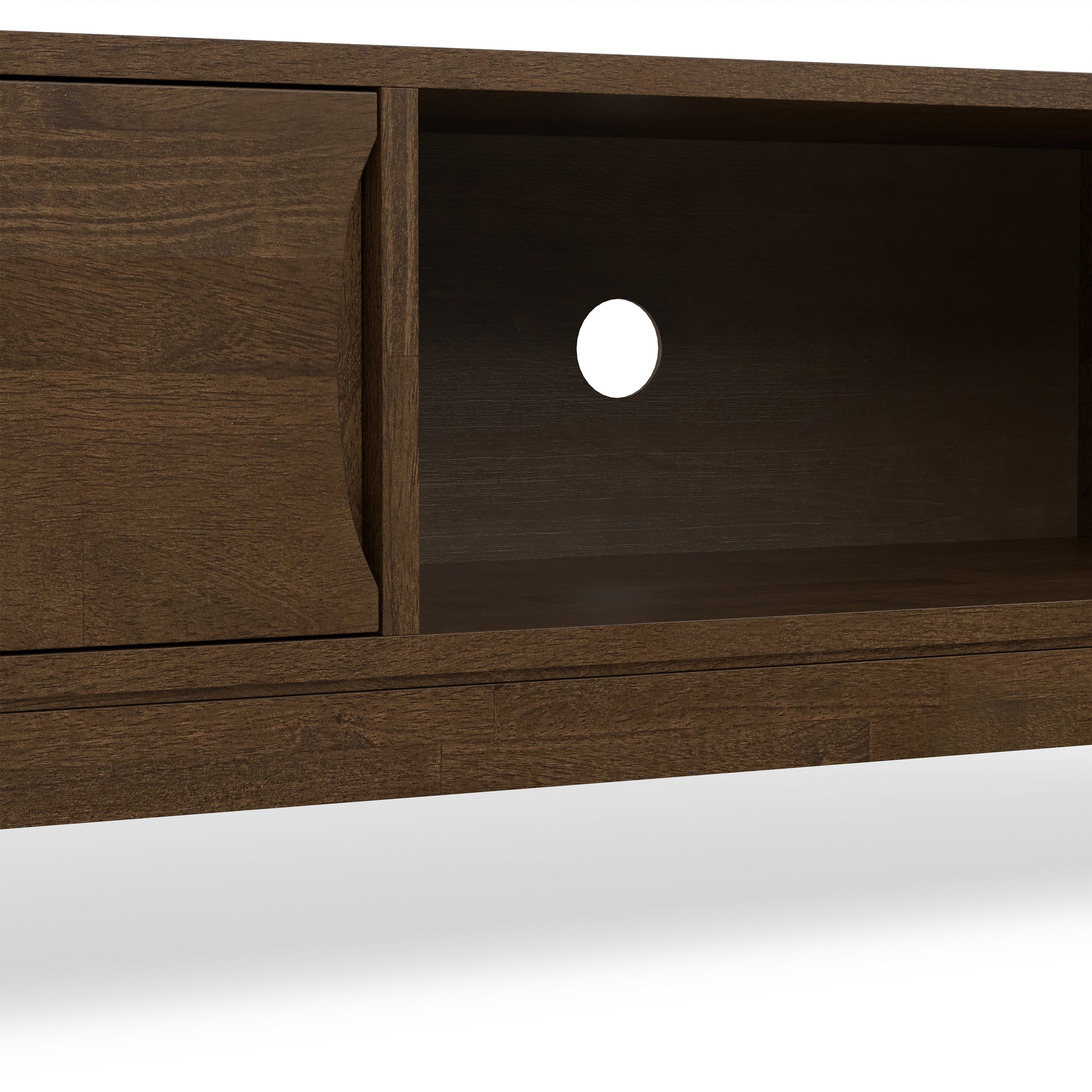 Walnut Brown | Harper 72 inch Low TV Media Stand