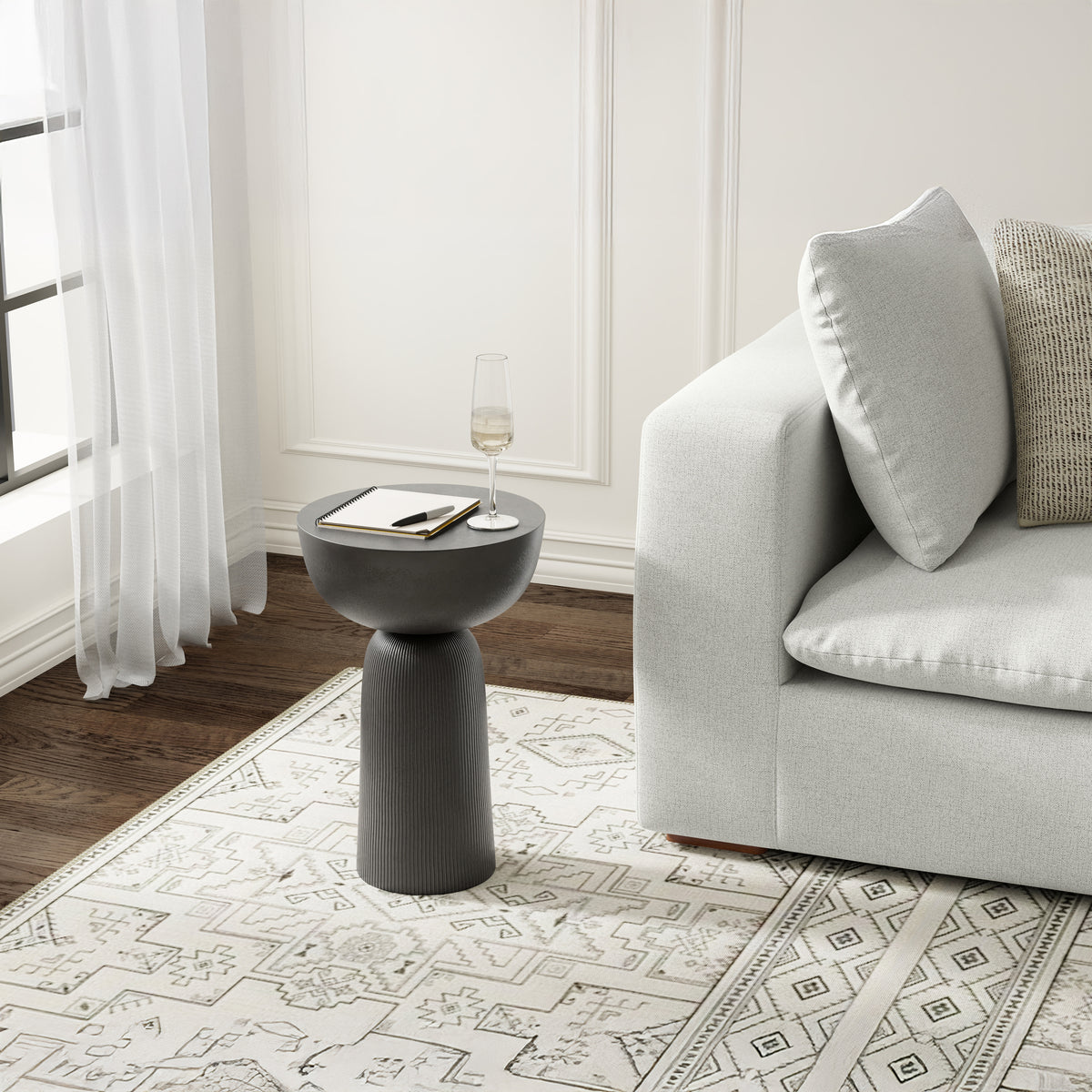 Hughes Cast Aluminum Side Table