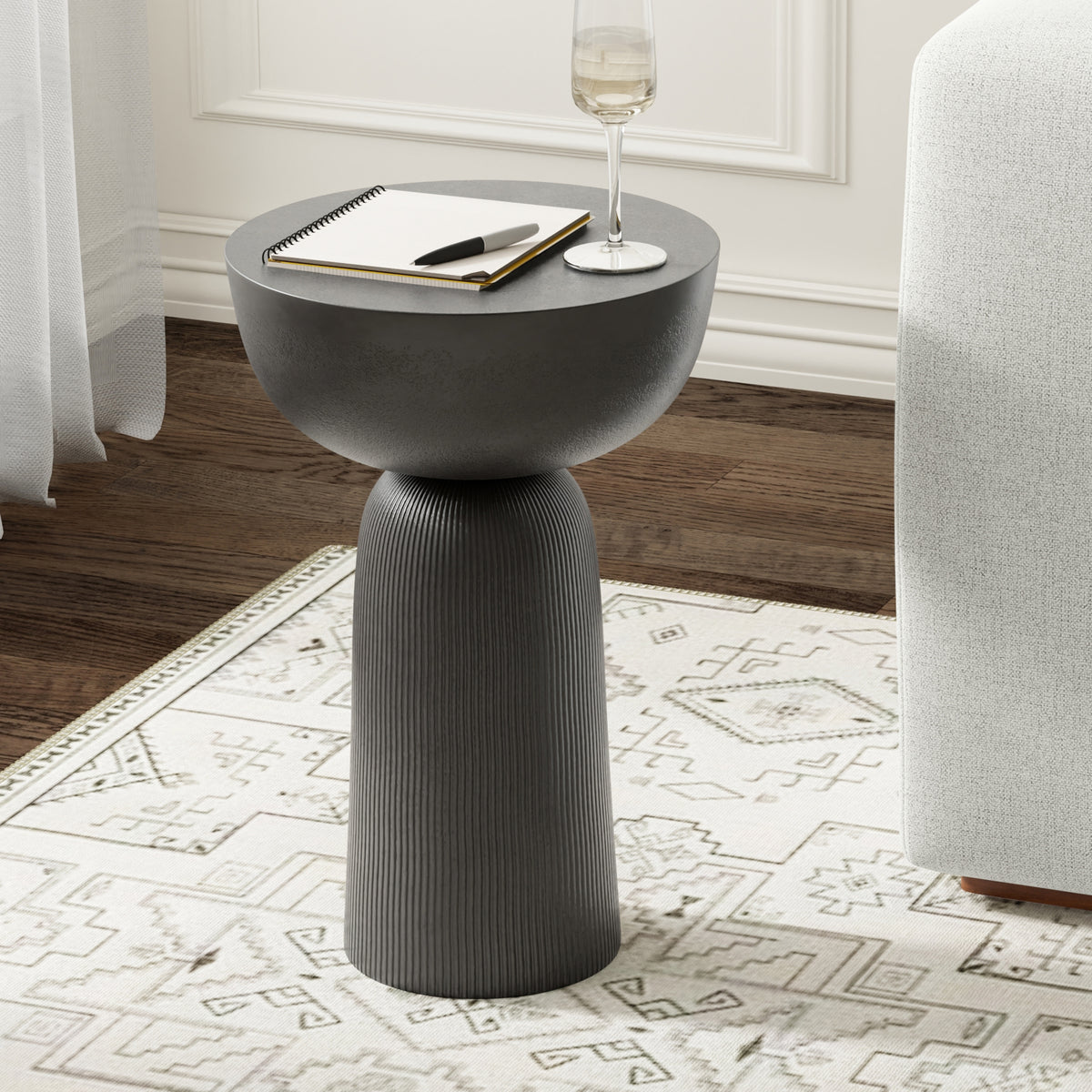 Hughes Cast Aluminum Side Table