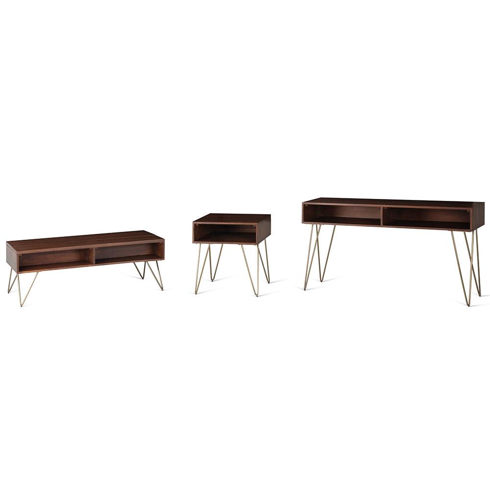 Umber Brown Stain Mango | Hunter End Table