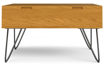 Oak Veneer Oak | Hunter Lift Top Square Coffee Table