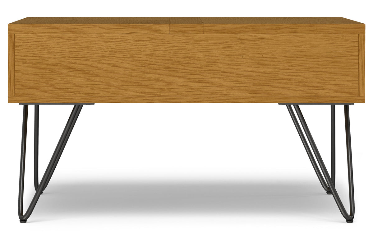 Oak Veneer Oak | Hunter Lift Top Square Coffee Table