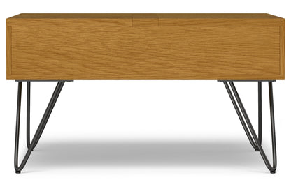 Oak Veneer Oak | Hunter Lift Top Square Coffee Table