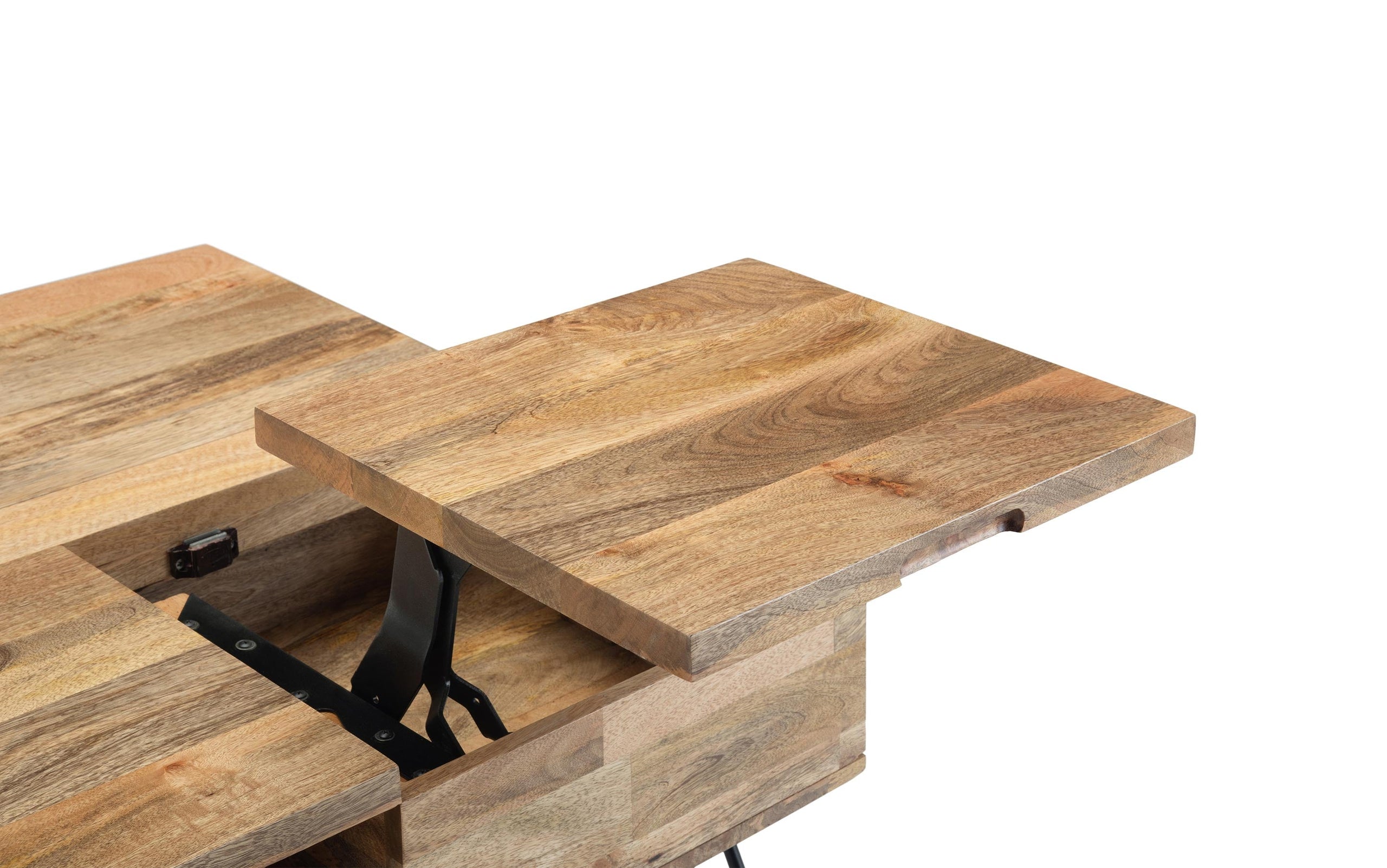 Refined Natural Mango | Hunter Lift Top Square Coffee Table