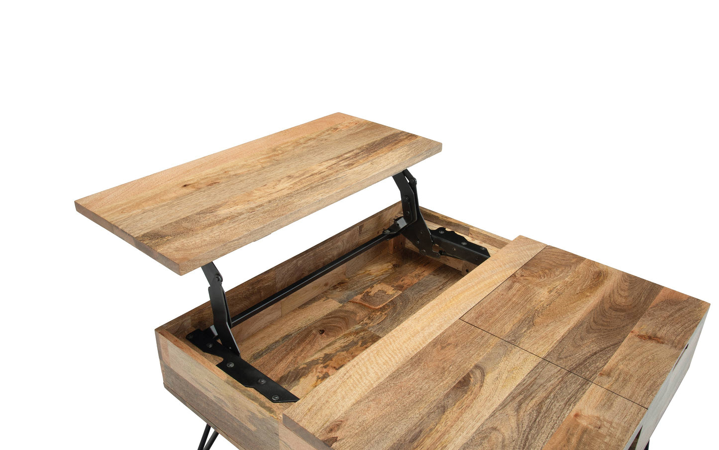 Refined Natural Mango | Hunter Lift Top Square Coffee Table