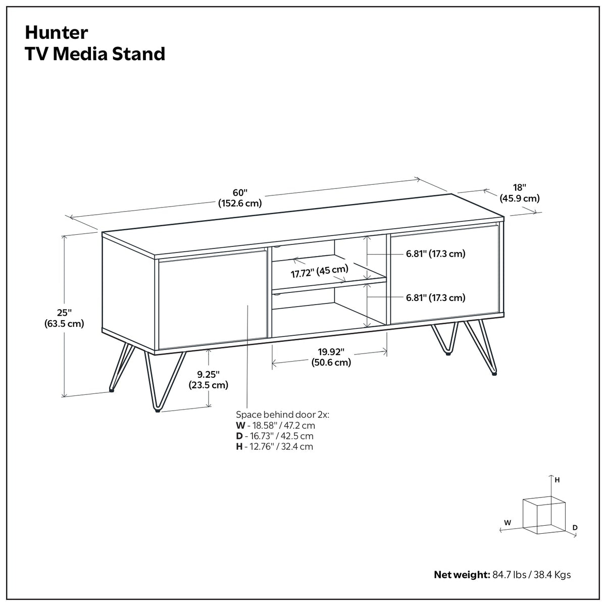 Oak Oak | Hunter TV Media Stand in Oak