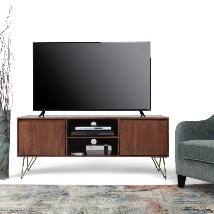 Umber Brown | Hunter TV Media Stand in Umber Brown