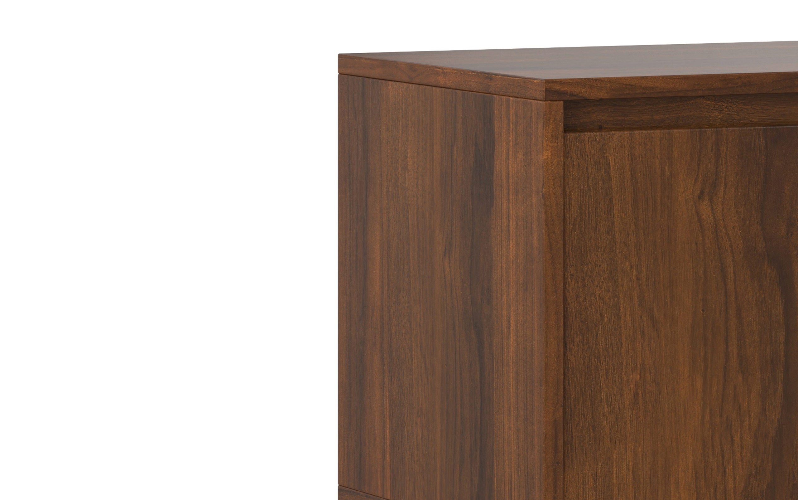 Walnut Walnut | Hunter 60 x 18 inch TV Media Stand in Natural Mango Wood for TVs up to 66 inches