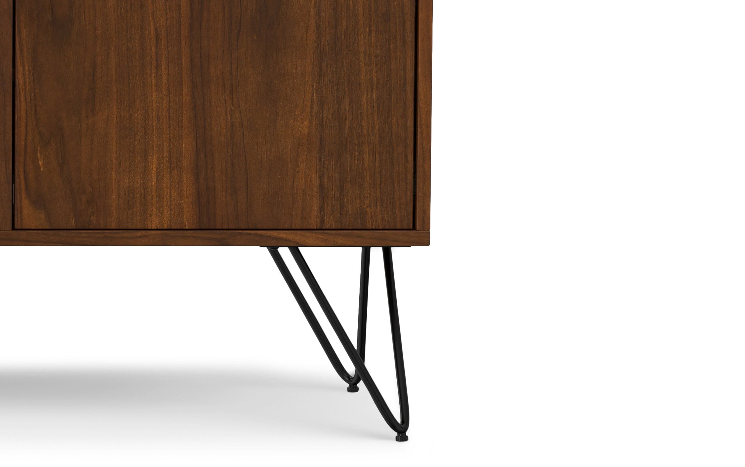 Walnut Walnut | Hunter 60 x 18 inch TV Media Stand in Natural Mango Wood for TVs up to 66 inches