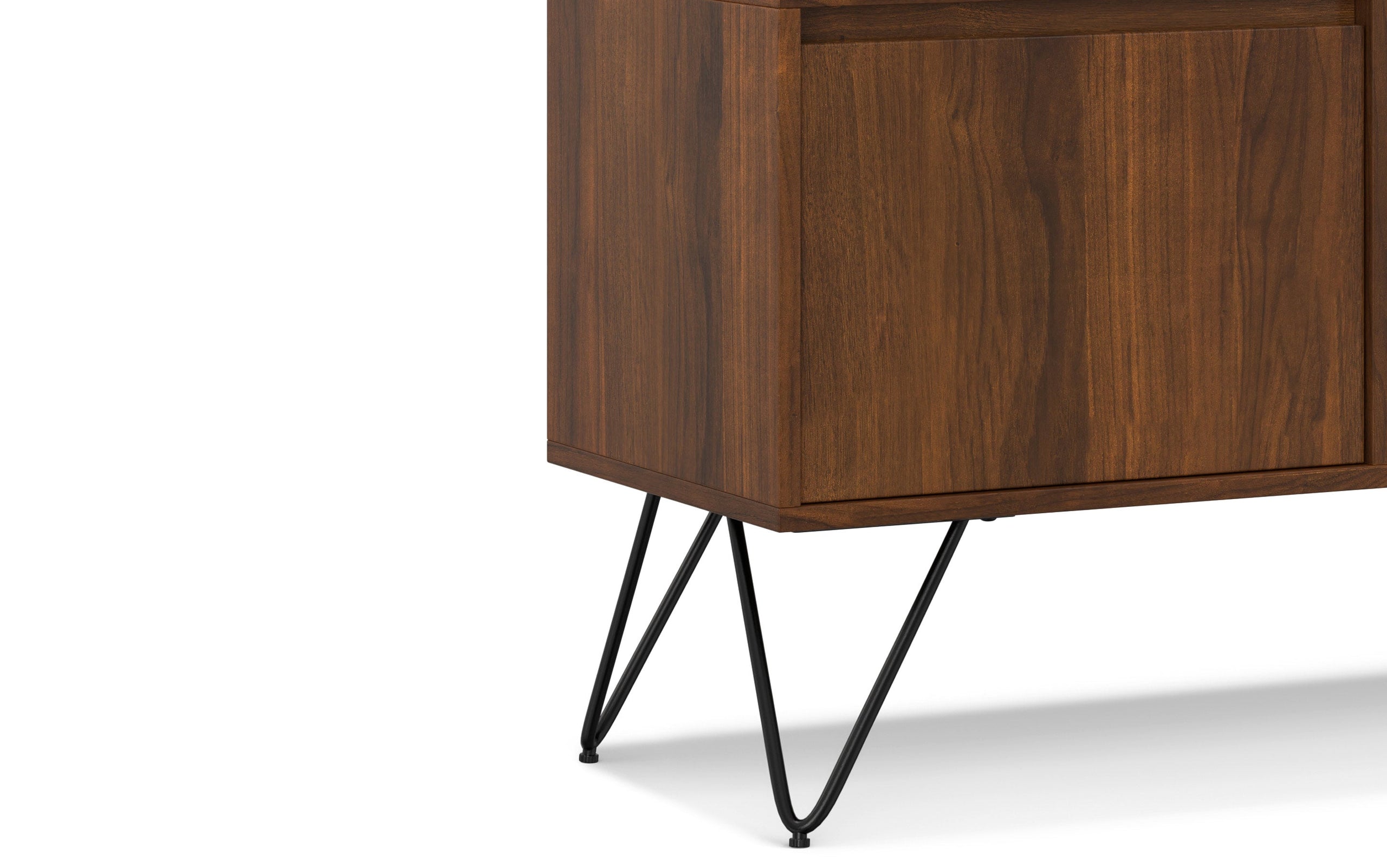 Walnut Walnut | Hunter 60 x 18 inch TV Media Stand in Natural Mango Wood for TVs up to 66 inches