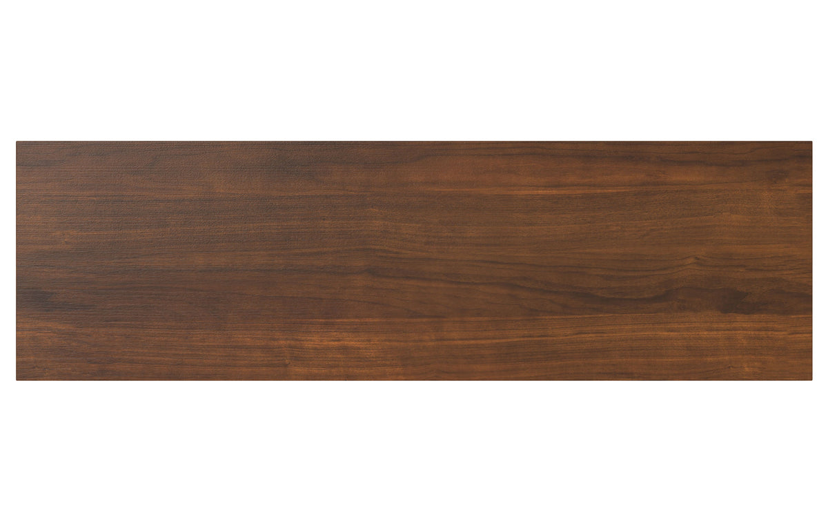Walnut Walnut | Hunter 60 x 18 inch TV Media Stand in Natural Mango Wood for TVs up to 66 inches
