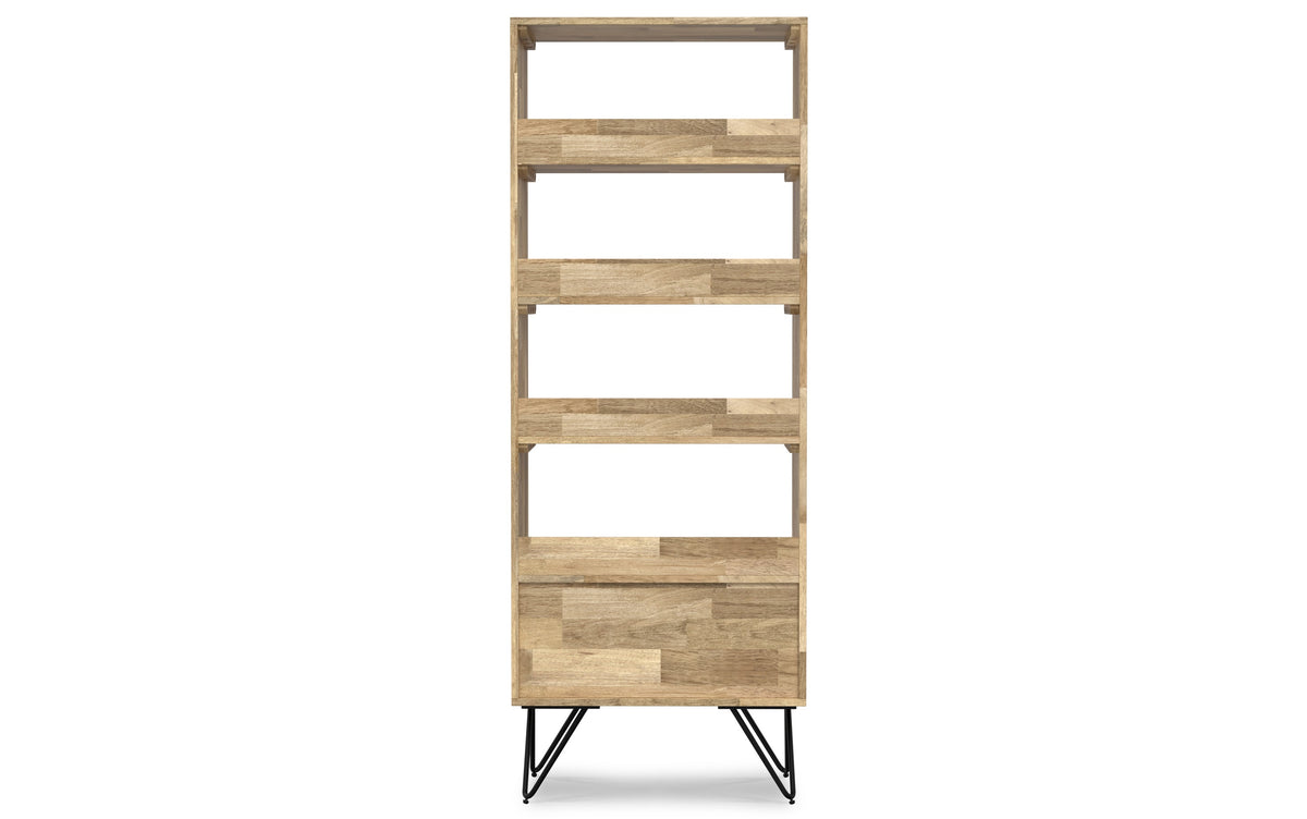 Refined Natural Mango | Hunter Tall Bookcase in Mango