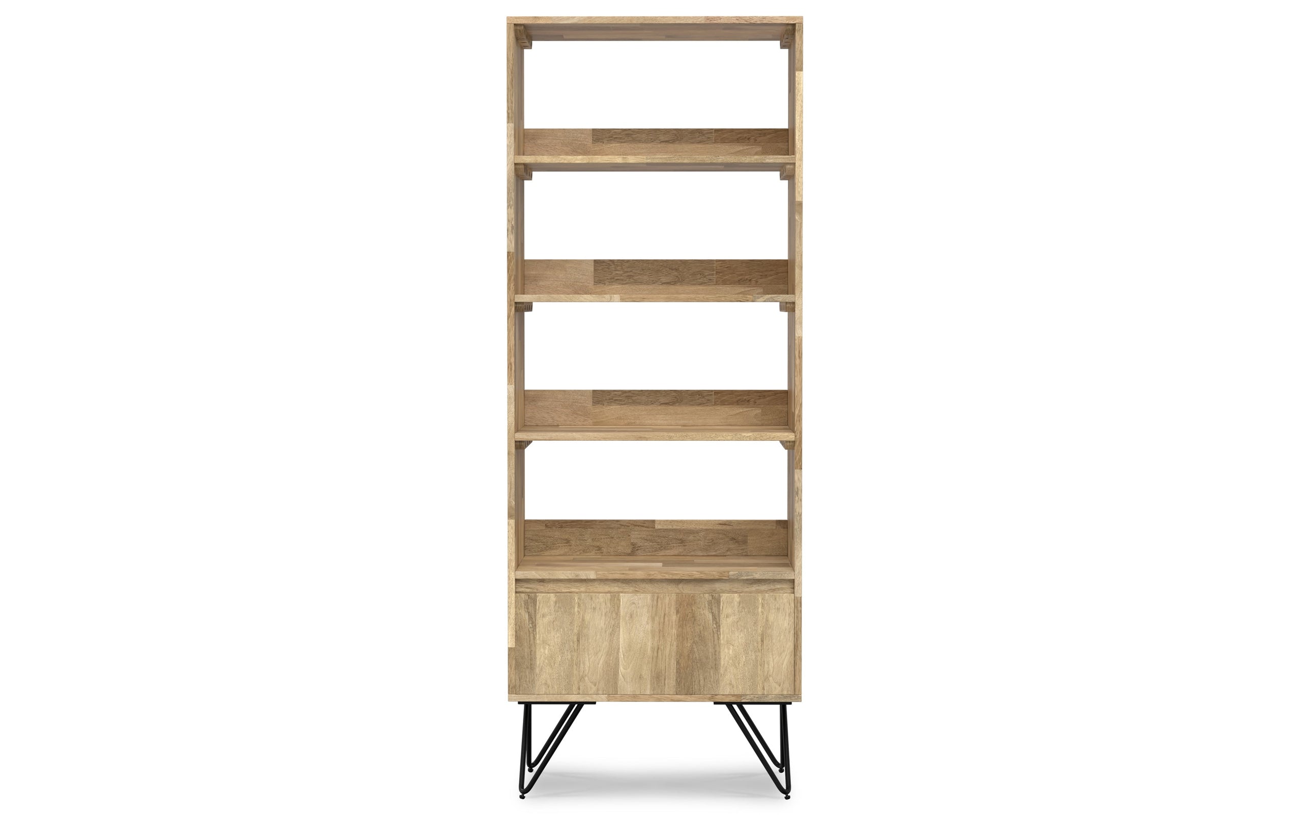 Refined Natural Mango | Hunter Tall Bookcase in Mango