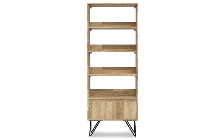 Refined Natural Mango | Hunter Tall Bookcase in Mango